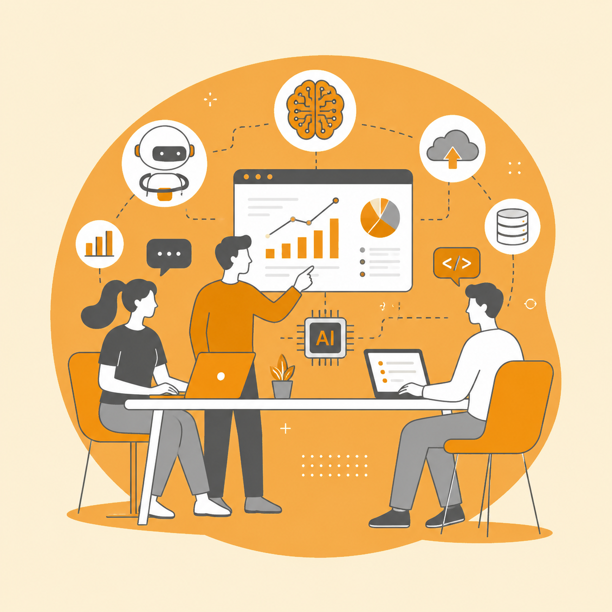 AI team illustration